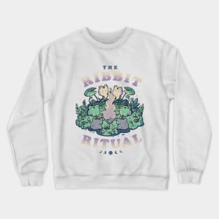 The Ribbit Ritual - Funny Cute Frog Magic Gift Crewneck Sweatshirt